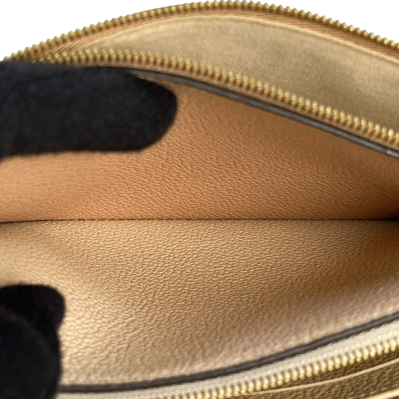 Louis Vuitton ポシェット ダブルジップ モノグラム アンプラント チェーンショルダーバッグ - ベージュ × クリーム