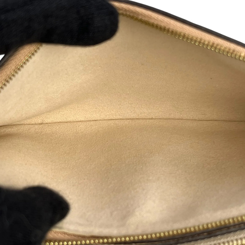 Louis Vuitton ポシェット ダブルジップ モノグラム アンプラント チェーンショルダーバッグ - ベージュ × クリーム