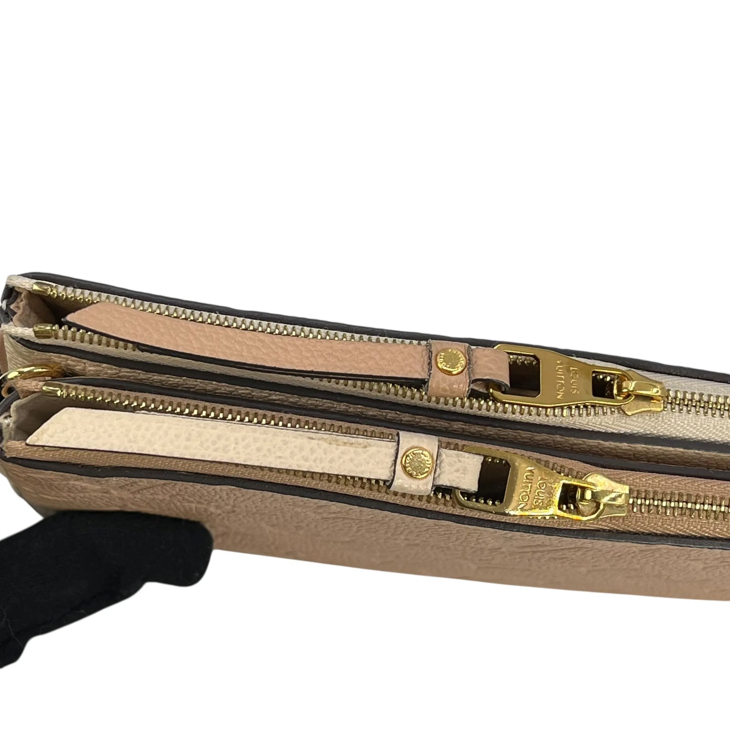 Louis Vuitton ポシェット ダブルジップ モノグラム アンプラント チェーンショルダーバッグ - ベージュ × クリーム