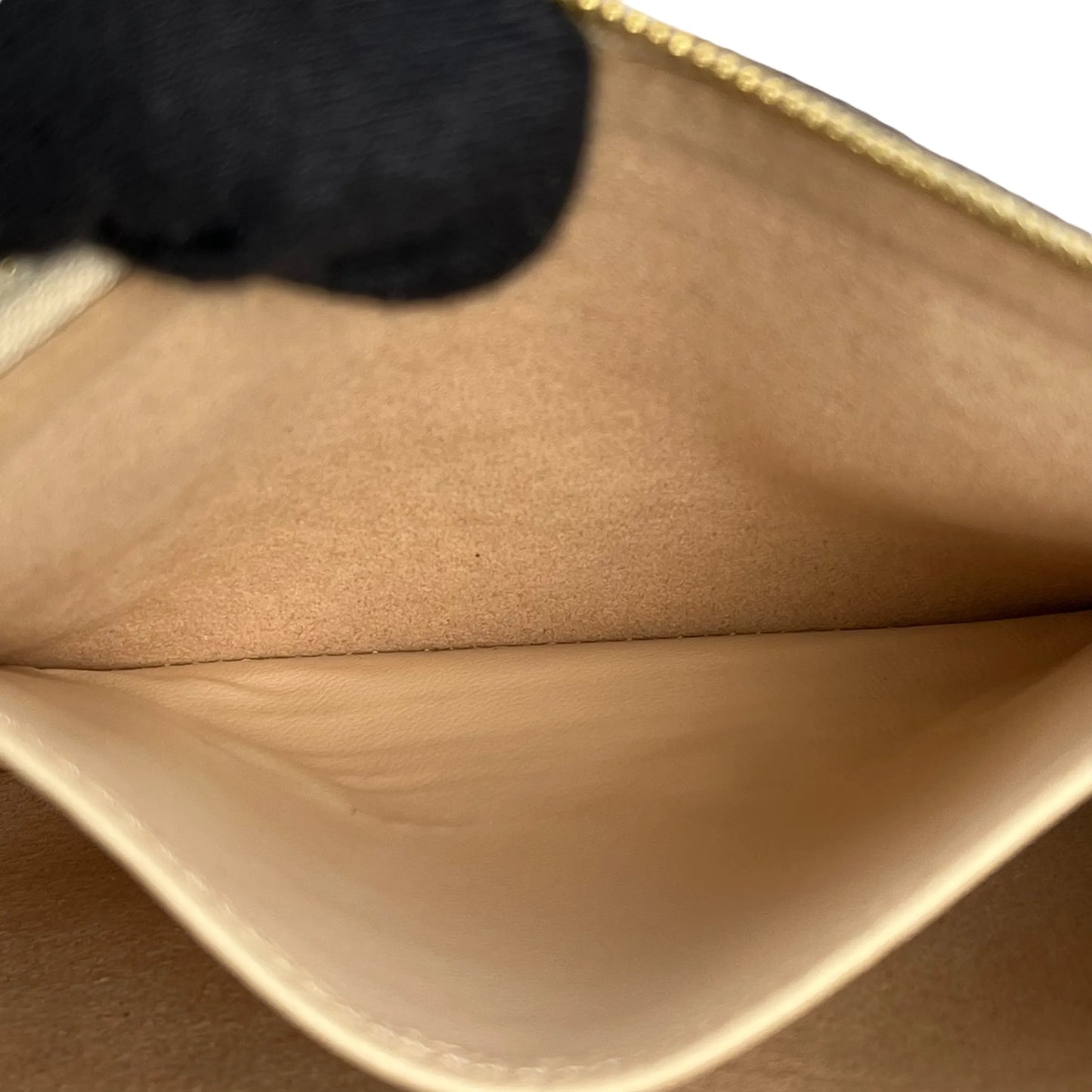 Louis Vuitton ポシェット ダブルジップ モノグラム アンプラント チェーンショルダーバッグ - ベージュ × クリーム