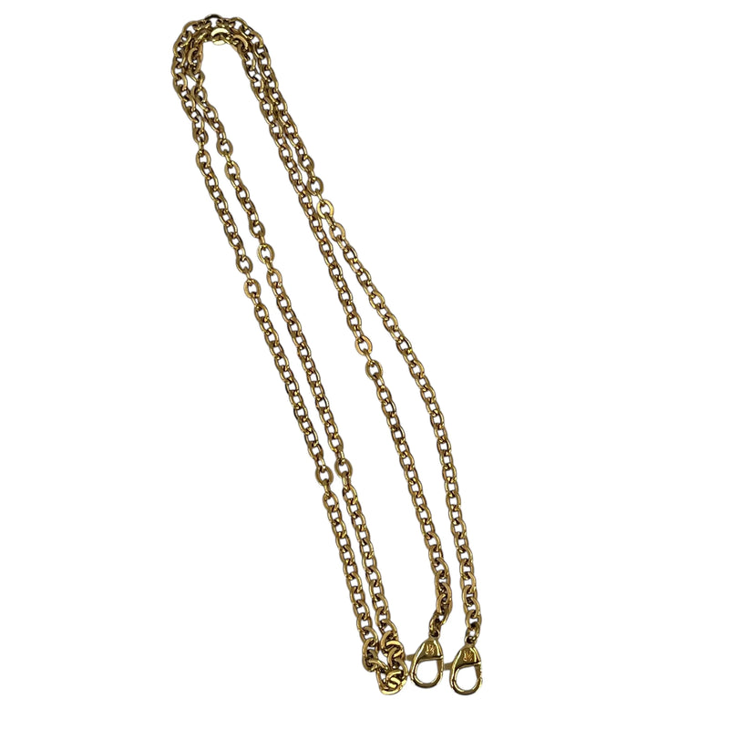 Louis Vuitton ポシェット ダブルジップ モノグラム アンプラント チェーンショルダーバッグ - ベージュ × クリーム