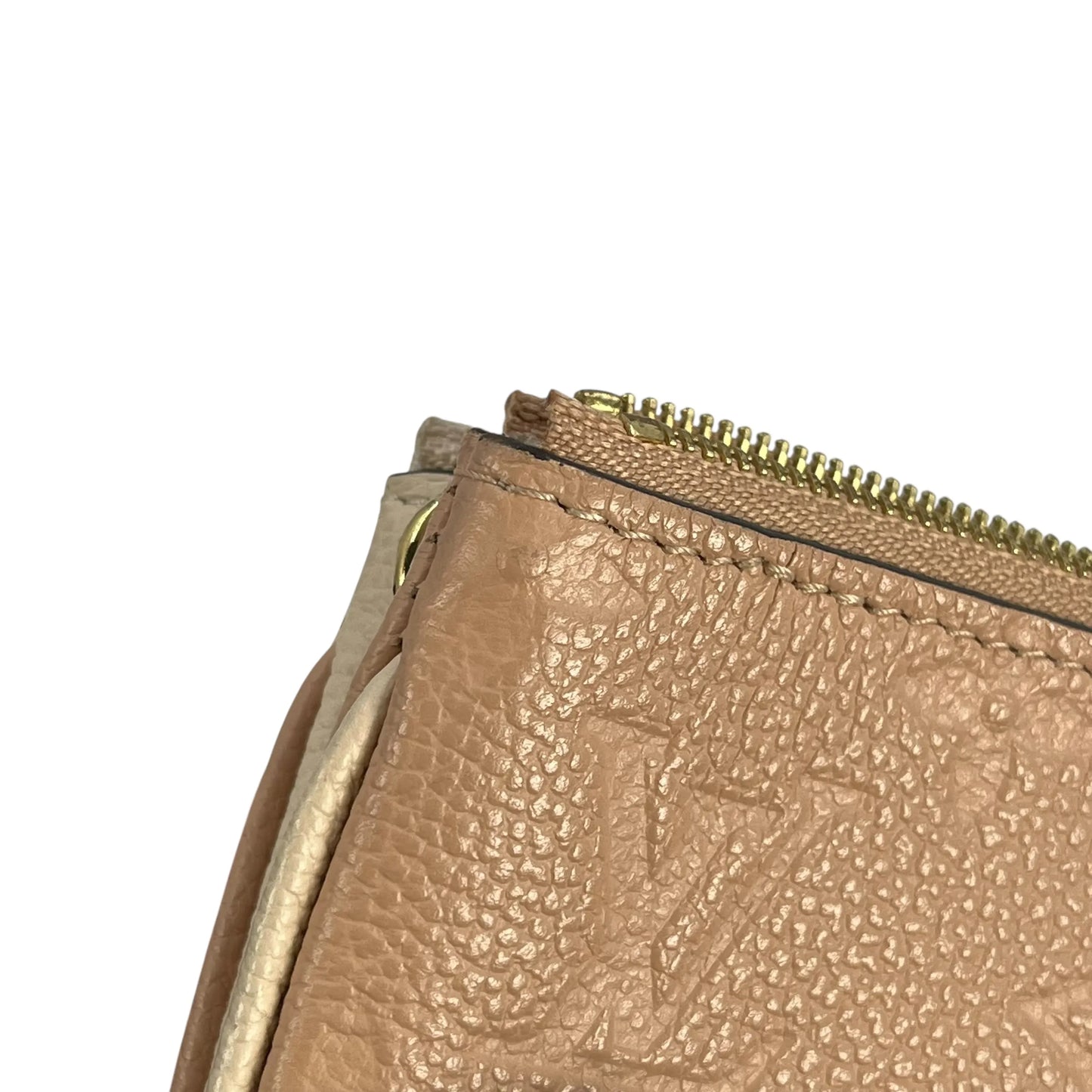 Louis Vuitton ポシェット ダブルジップ モノグラム アンプラント チェーンショルダーバッグ - ベージュ × クリーム