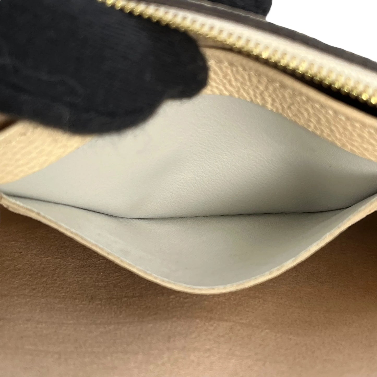 Louis Vuitton ポシェット ダブルジップ モノグラム アンプラント チェーンショルダーバッグ - ベージュ × クリーム