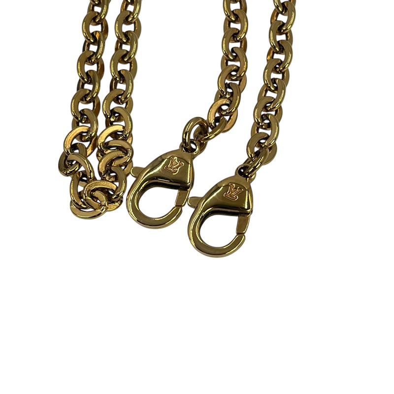 Louis Vuitton ポシェット ダブルジップ モノグラム アンプラント チェーンショルダーバッグ - ベージュ × クリーム