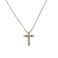 クロスペンダント ネックレス ダイヤモンド0.30ct - 18K