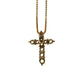 クロスペンダント ネックレス ダイヤモンド0.30ct - 18K