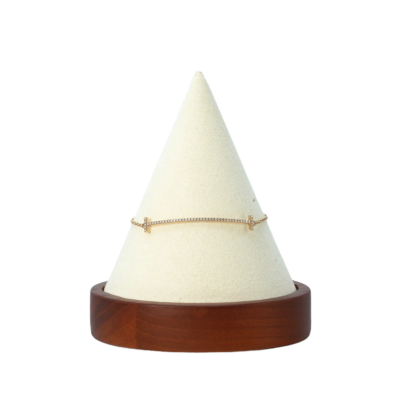 Tiffany &amp; Co T Smile Diamond Bracelet Jewelry - 18KPG 