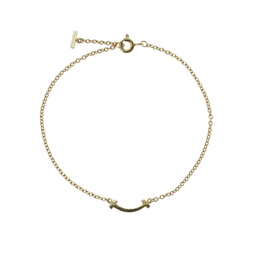 Tiffany & Co Tスマイル ミニ ブレスレット ジュエリー - 18KPG