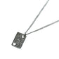 Dior Rhinestone Heart Playing Card Necklace - Metal 