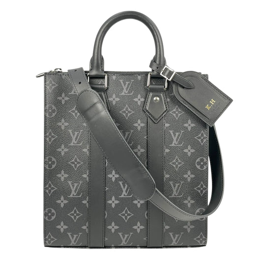 Louis Vuitton Monogram Eclipse Sac Plat - Black 