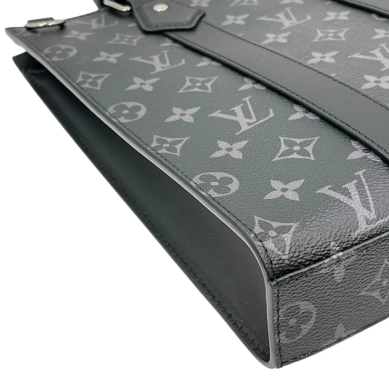 Louis Vuitton Monogram Eclipse Sac Plat - Black 