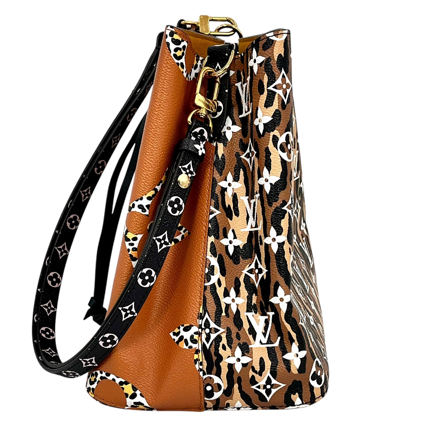 Louis Vuitton ネオノエ キャメル モノグラム ジャイアント ジャングル ショルダーバッグ -  オレンジ