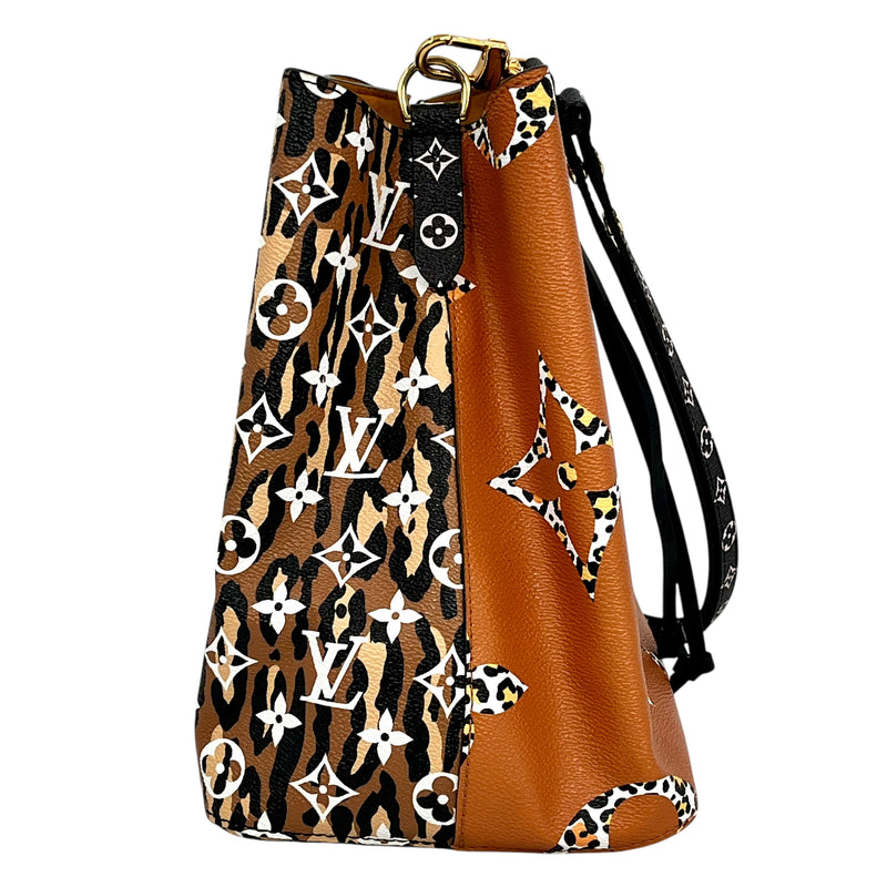 Louis Vuitton ネオノエ キャメル モノグラム ジャイアント ジャングル ショルダーバッグ -  オレンジ