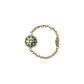 Dior Rose Des Vents Ring, 1PD, Turquoise, 18K Yellow Gold 