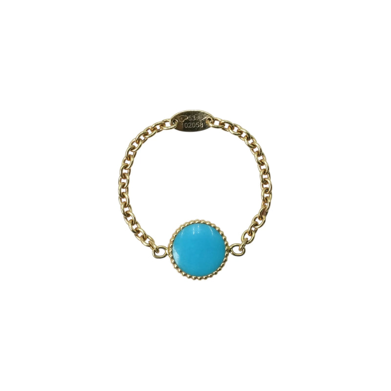 Dior Rose Des Vents Ring, 1PD, Turquoise, 18K Yellow Gold 