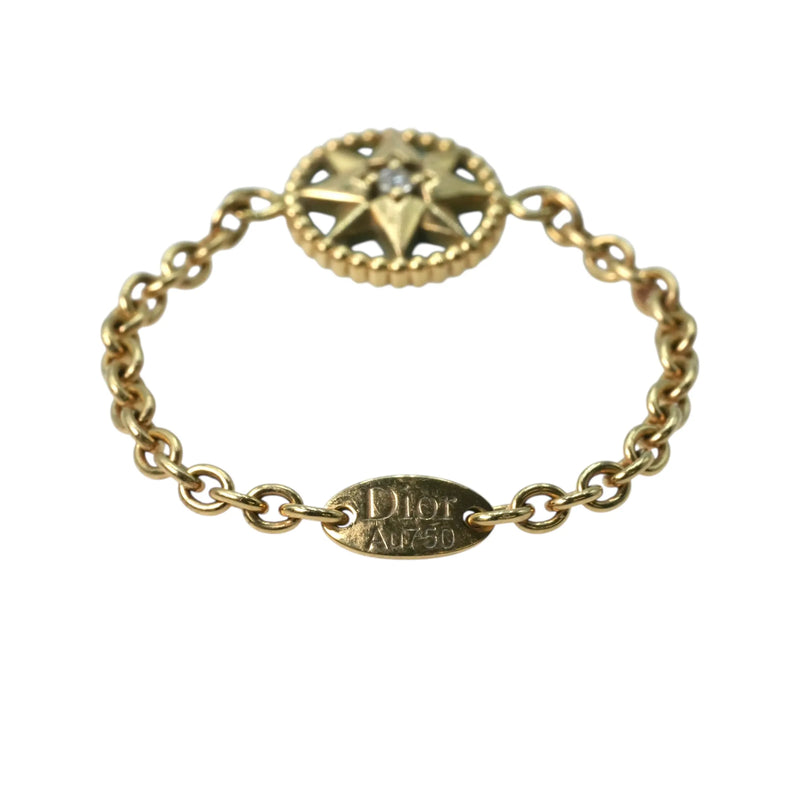 Dior Rose Des Vents Ring, 1PD, Turquoise, 18K Yellow Gold 