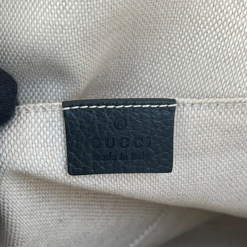 GUCCI Soho Leather Chain Backpack - Black 