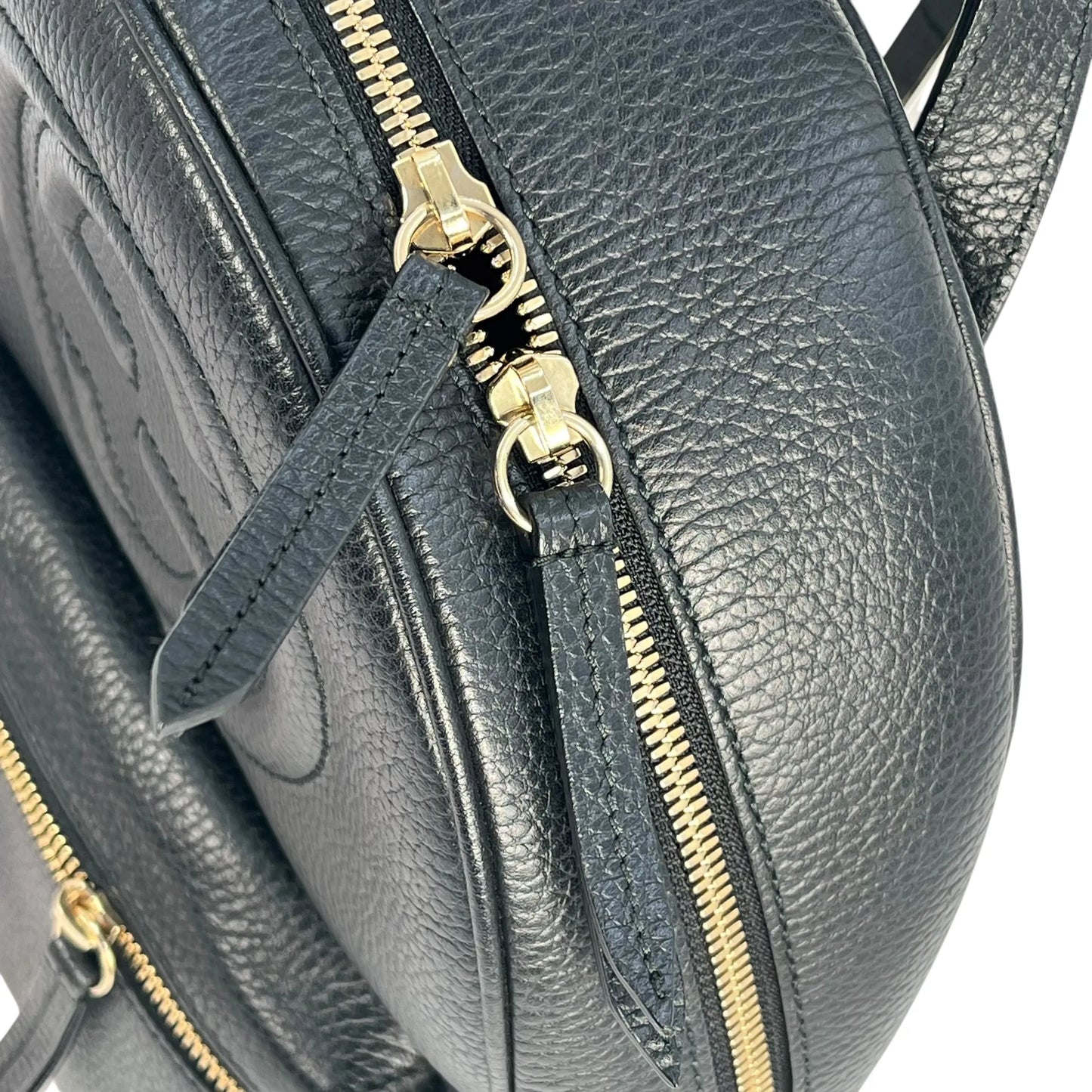 GUCCI Soho Leather Chain Backpack - Black 