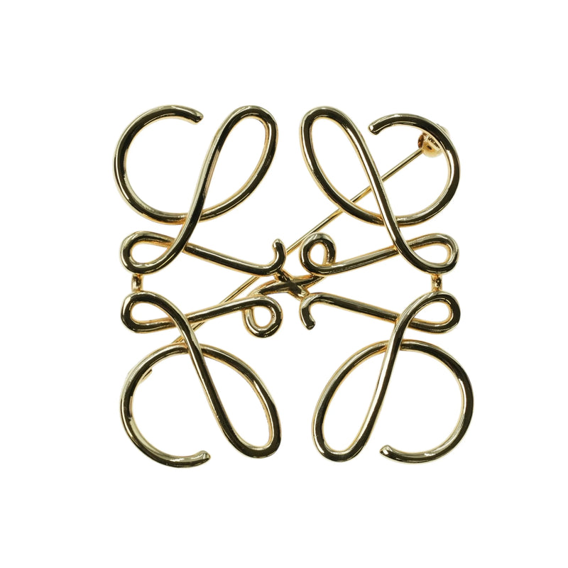 LOEWE Anagram Brooch - Metal - 32567 