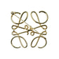 LOEWE Anagram Brooch - Metal - 32567 