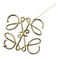 LOEWE Anagram Brooch - Metal - 32567 