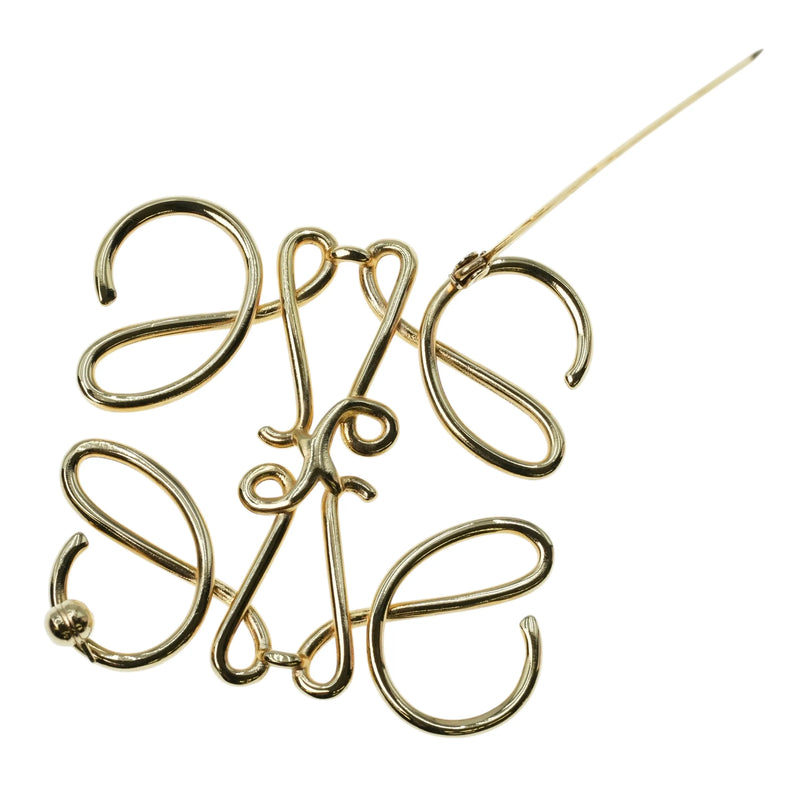 LOEWE Anagram Brooch - Metal - 32567 