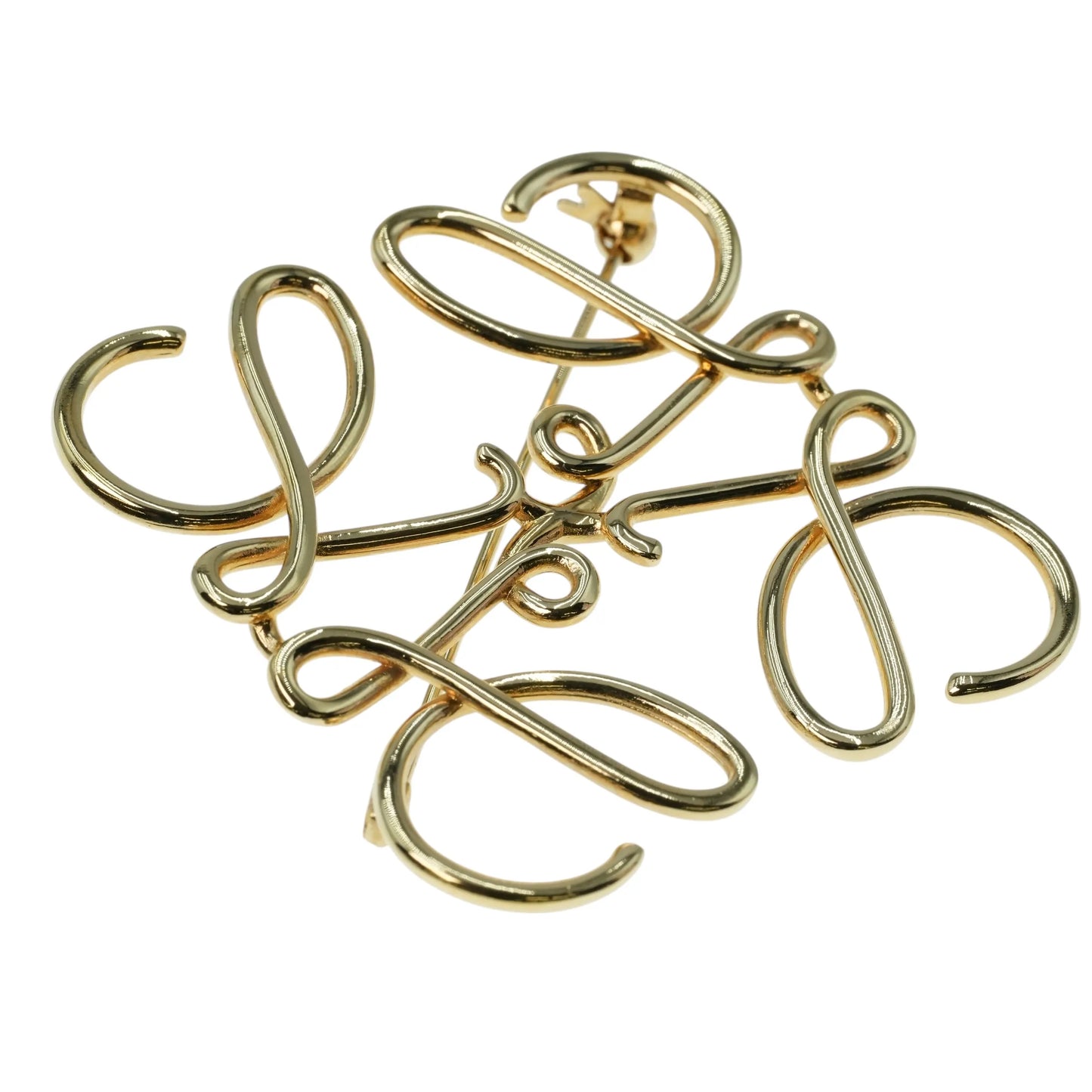 LOEWE Anagram Brooch - Metal - 32567 