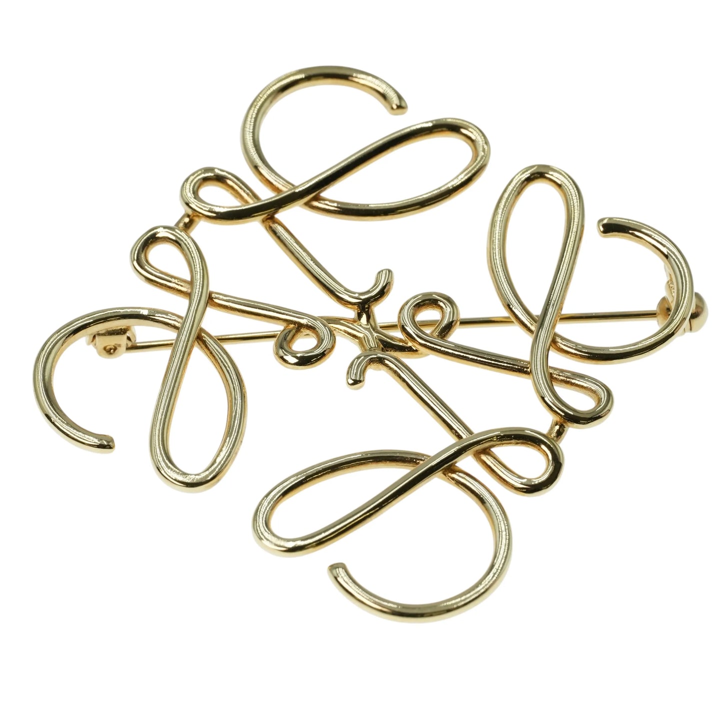 LOEWE Anagram Brooch - Metal - 32567 
