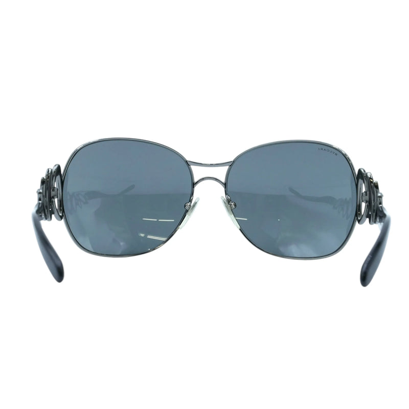 BVLGARI Rhinestone Sunglasses - Silver Frame - 32588 