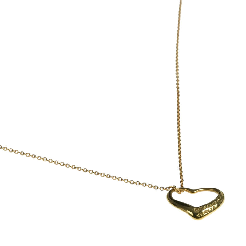 Tiffany Open Heart Mini Necklace - 18K Yellow Gold 
