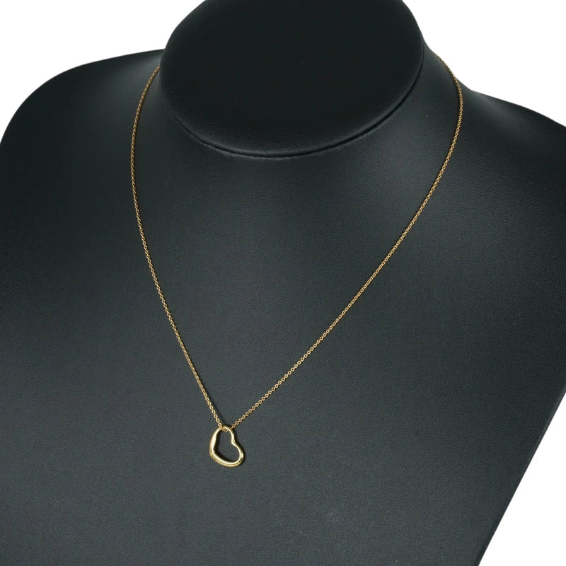 Tiffany Open Heart Mini Necklace - 18K Yellow Gold 