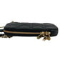 Dior Lady Dior Call In Dior Phone Case Chain Wallet Shoulder Bag - Black 