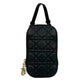 Dior Lady Dior Call In Dior Phone Case Chain Wallet Shoulder Bag - Black 