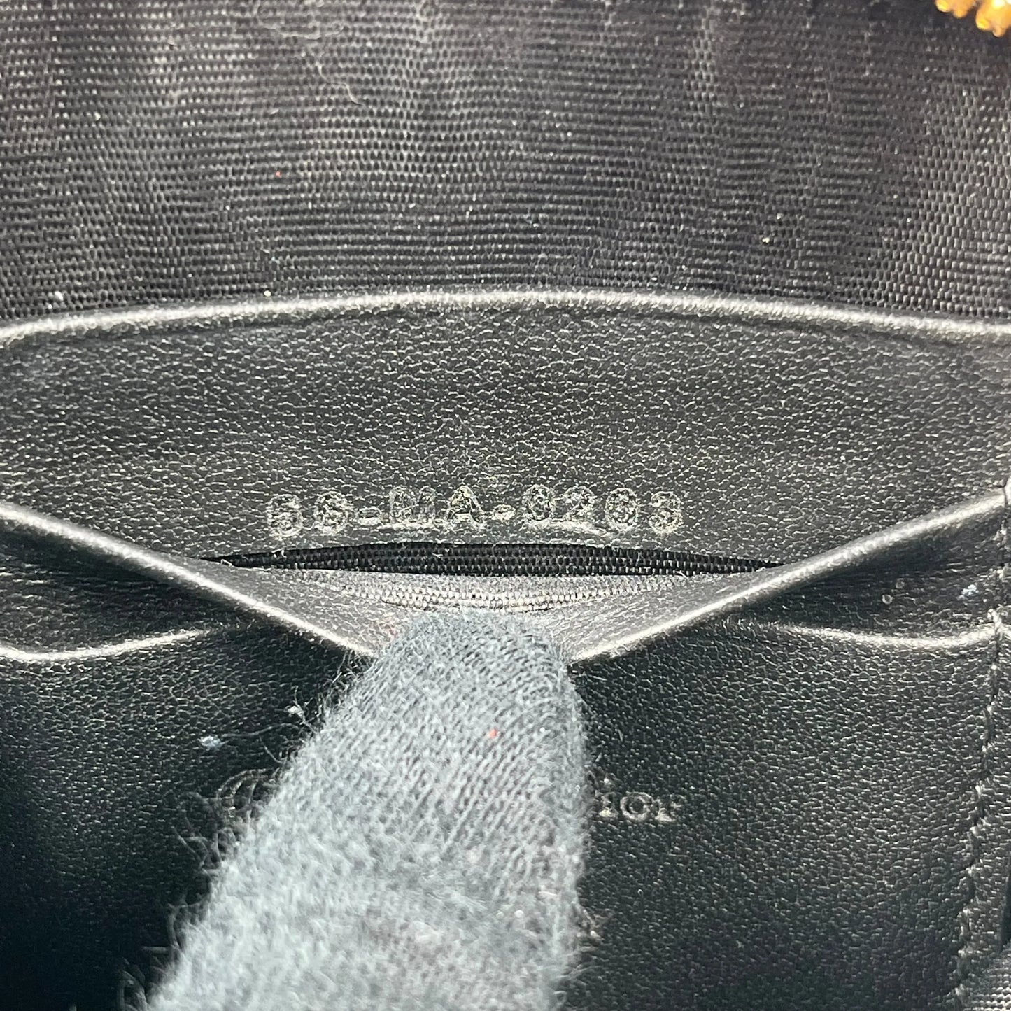 Dior Lady Dior Call In Dior Phone Case Chain Wallet Shoulder Bag - Black 