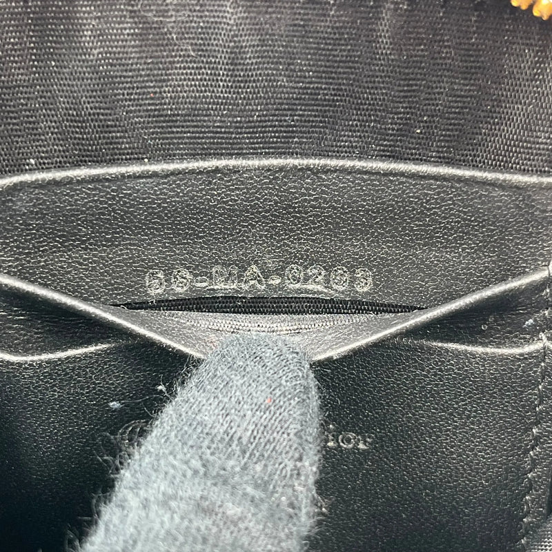 Dior Lady Dior Call In Dior Phone Case Chain Wallet Shoulder Bag - Black 