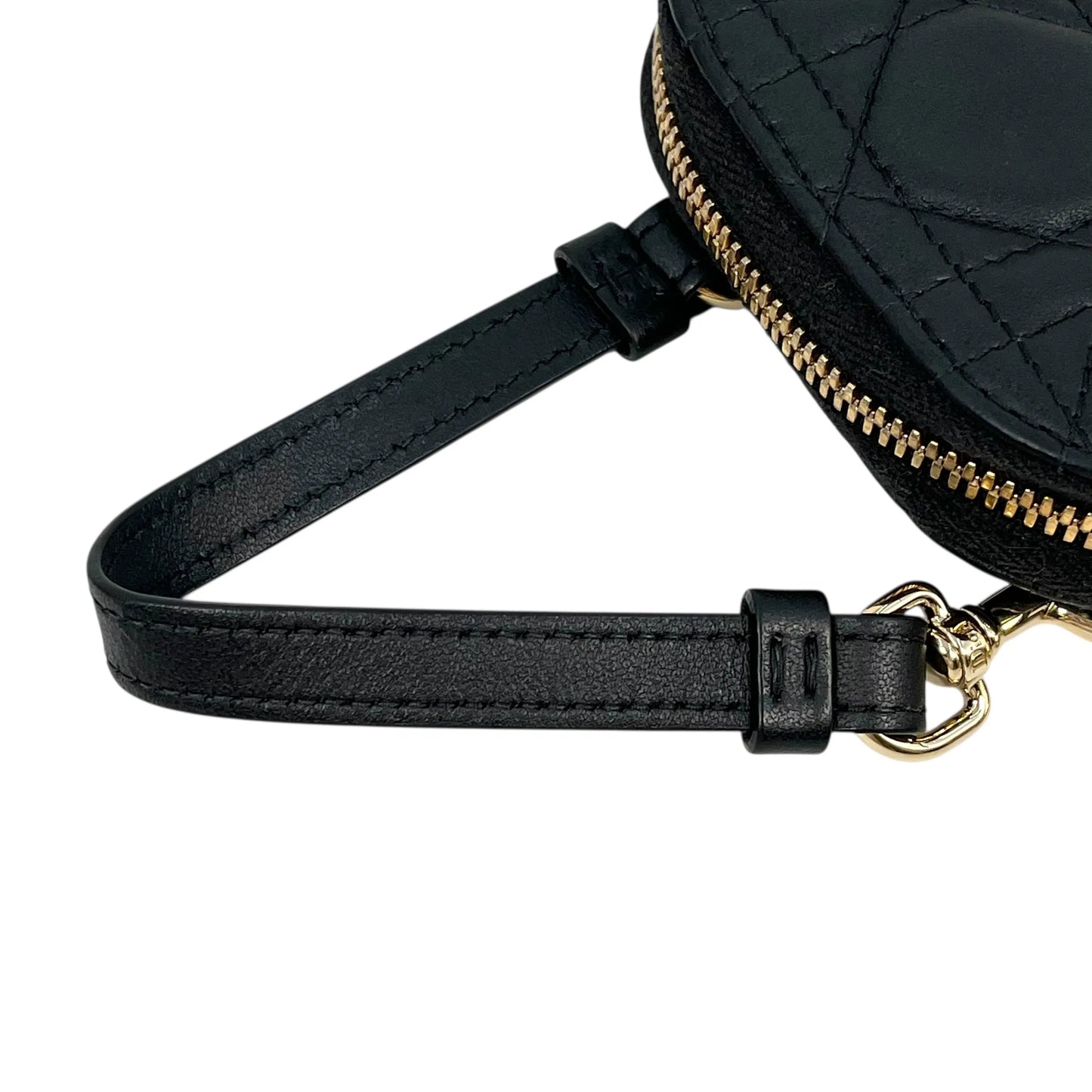 Dior Lady Dior Call In Dior Phone Case Chain Wallet Shoulder Bag - Black 