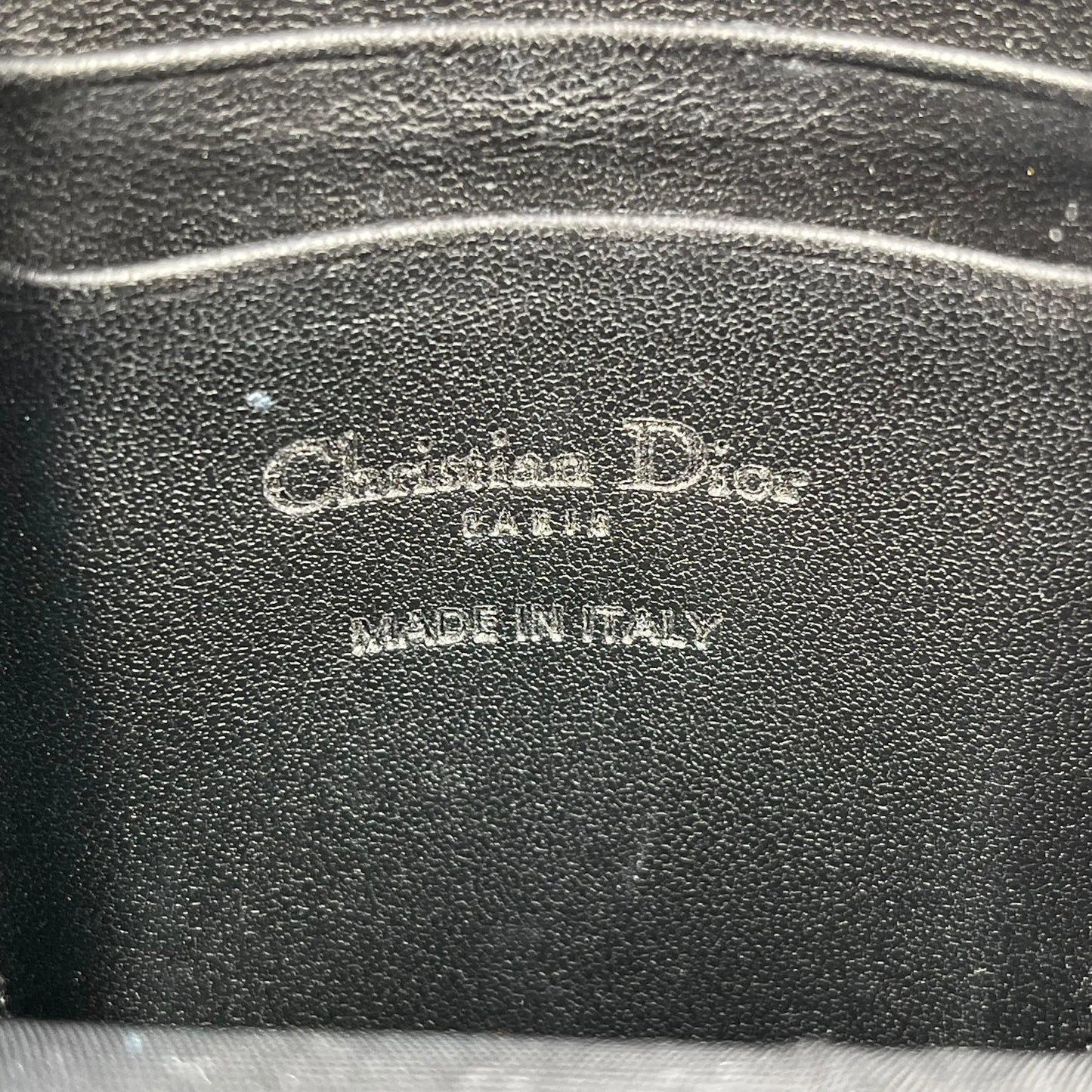 Dior Lady Dior Call In Dior Phone Case Chain Wallet Shoulder Bag - Black 