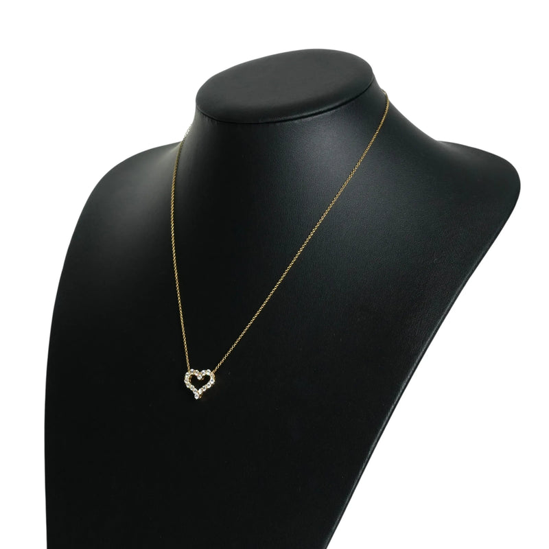 Tiffany & Co センチメンタル ハート ペンダント ネックレス - 18KYG