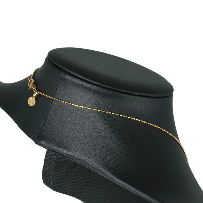 GUCCI ロゴ プレート 1ポイント ダイヤモンド ネックレス - 18KPG