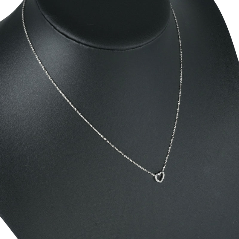 Tiffany メトロ ハート ネックレス - 18KWG