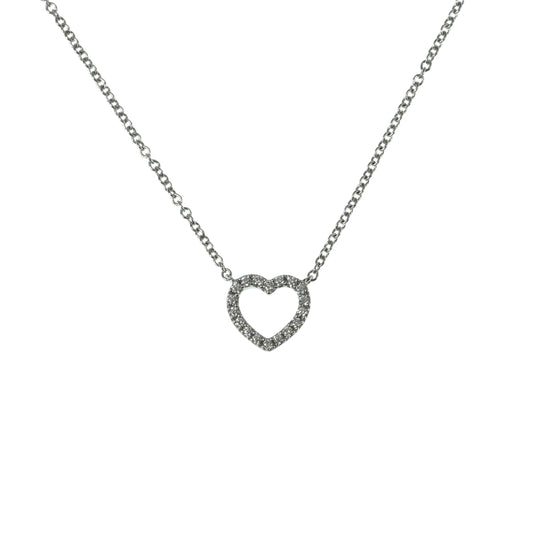 Tiffany Metro Heart Necklace - 18KWG 