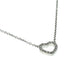 Tiffany メトロ ハート ネックレス - 18KWG