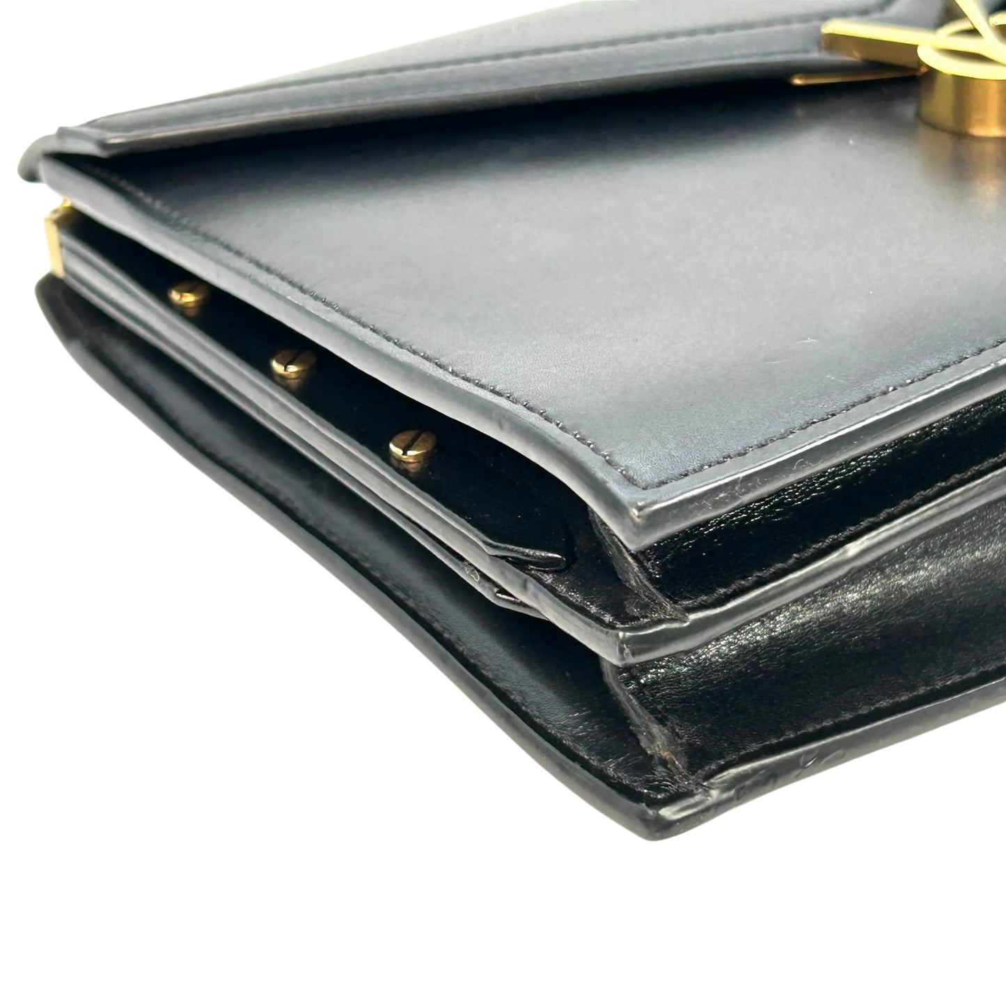 Saint Laurent カサンドラ チェーンショルダーバッグ - ブラック