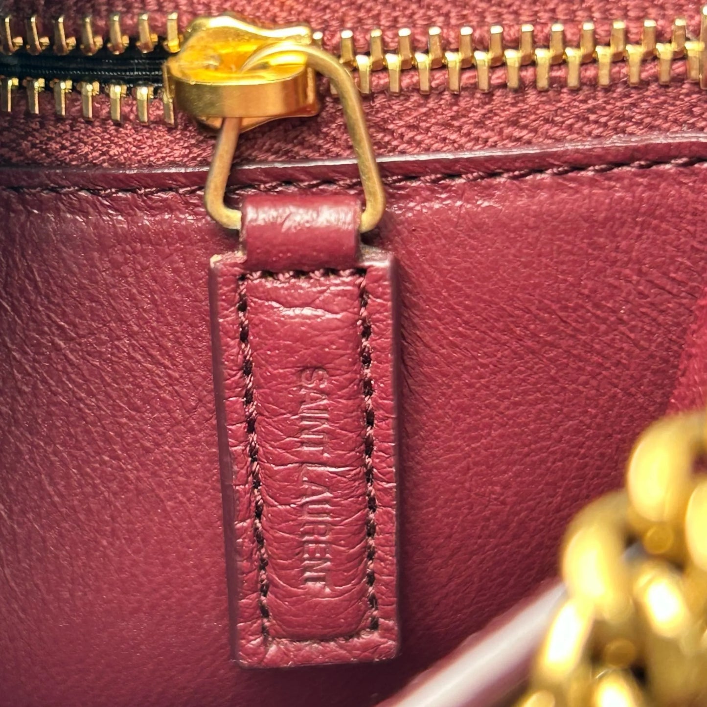 Saint Laurent カサンドラ チェーンショルダーバッグ - ブラック