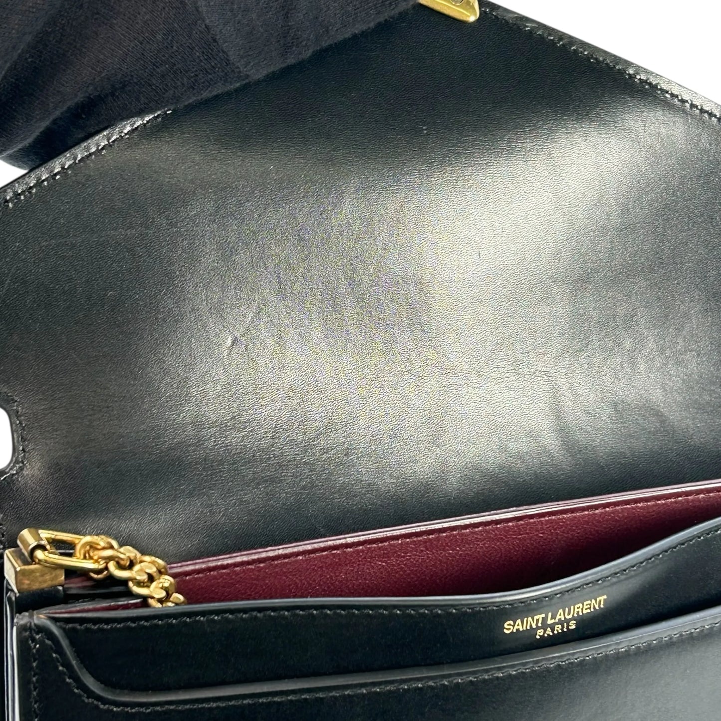 Saint Laurent カサンドラ チェーンショルダーバッグ - ブラック