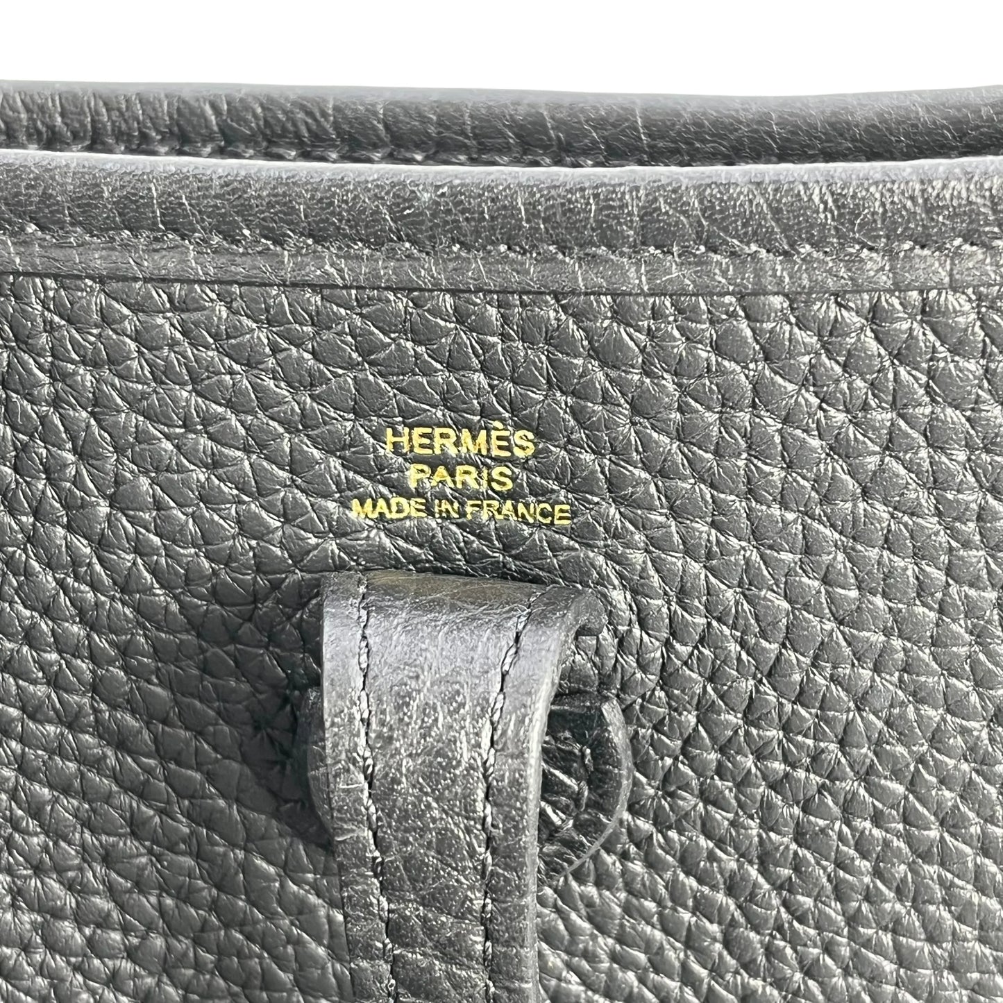 Hermès Evelyn TPM Taurillon Clemence W Stamp (2024) Shoulder Bag - Black 