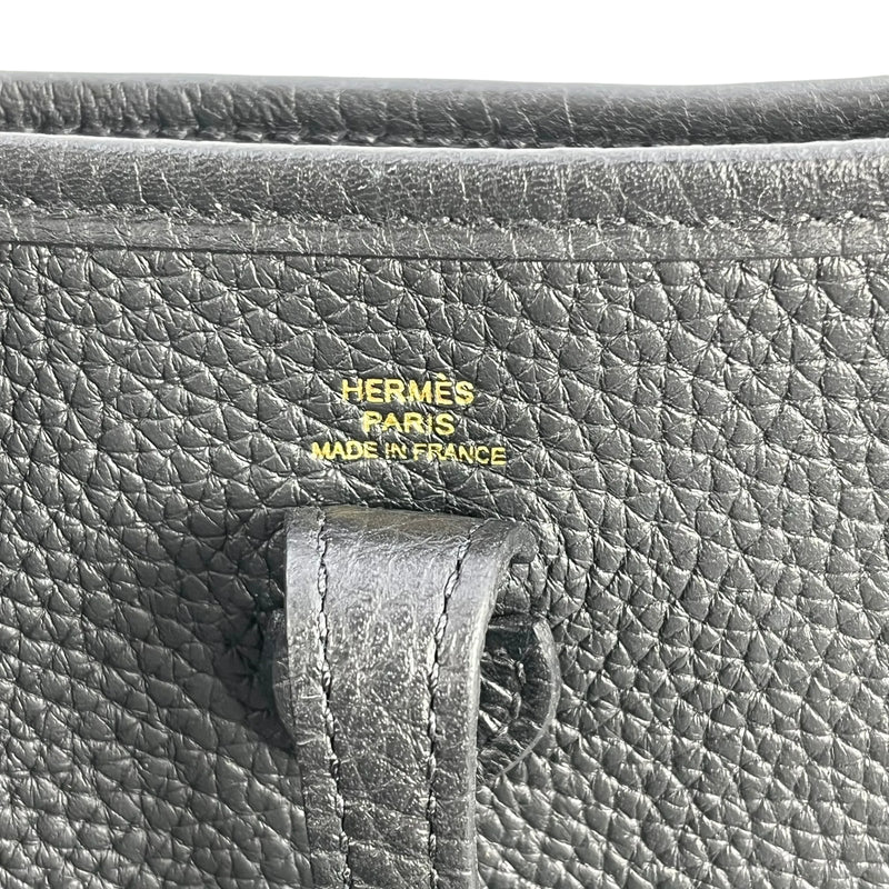 Hermès Evelyn TPM Taurillon Clemence W Stamp (2024) Shoulder Bag - Black 