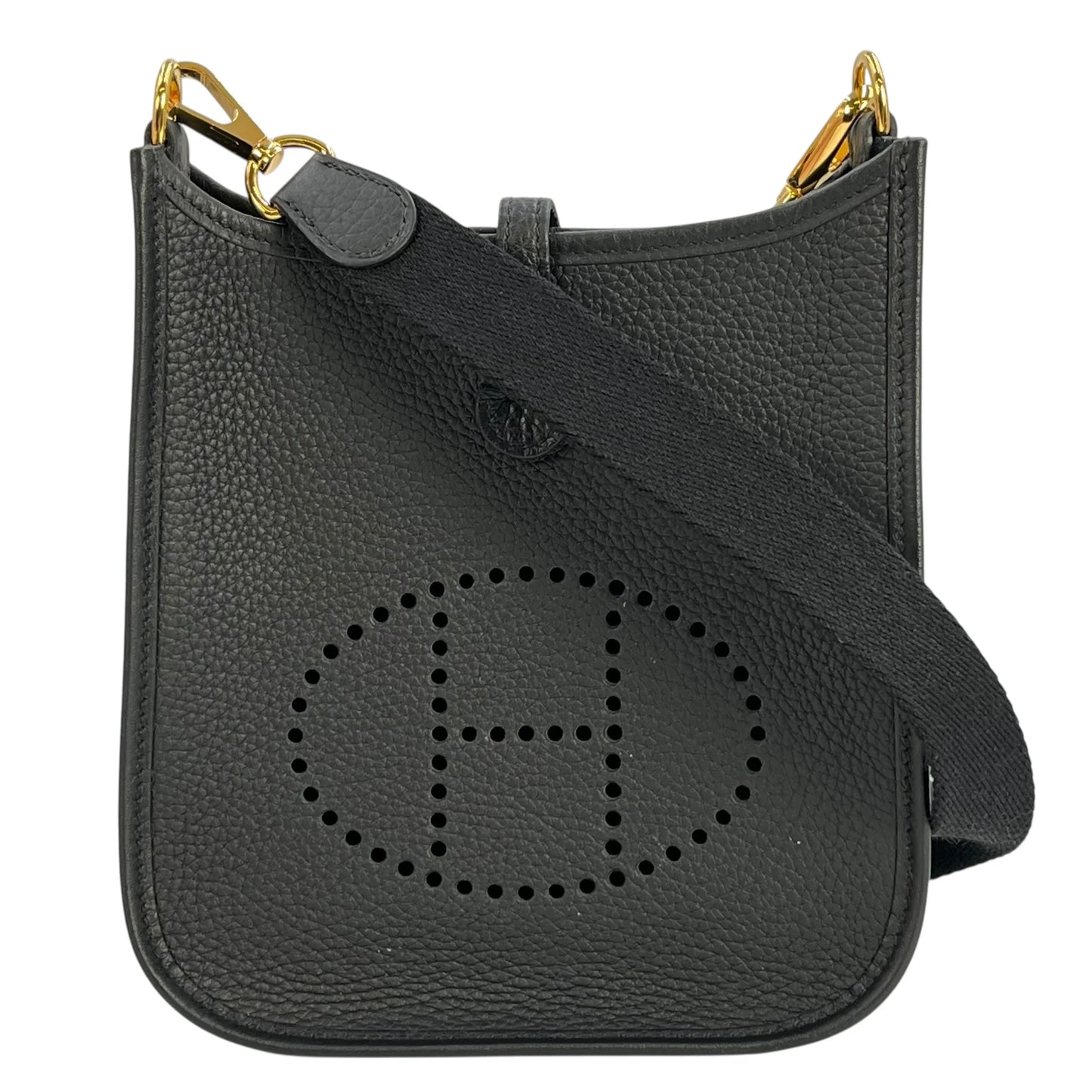 Hermès Evelyn TPM Taurillon Clemence W Stamp (2024) Shoulder Bag - Black 