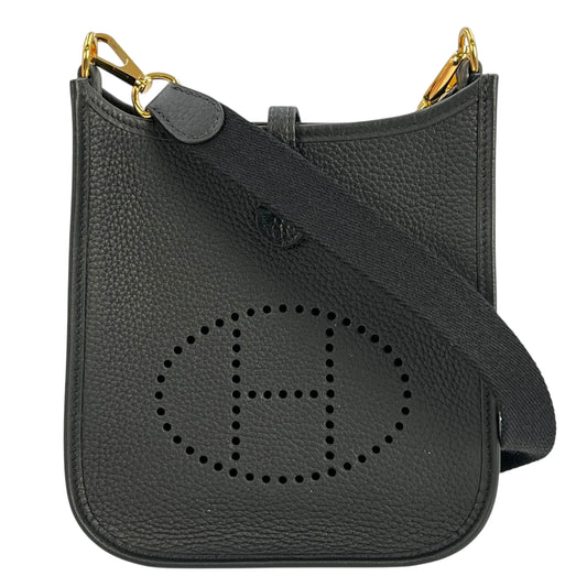 Hermès Evelyn TPM Taurillon Clemence W Stamp (2024) Shoulder Bag - Black 