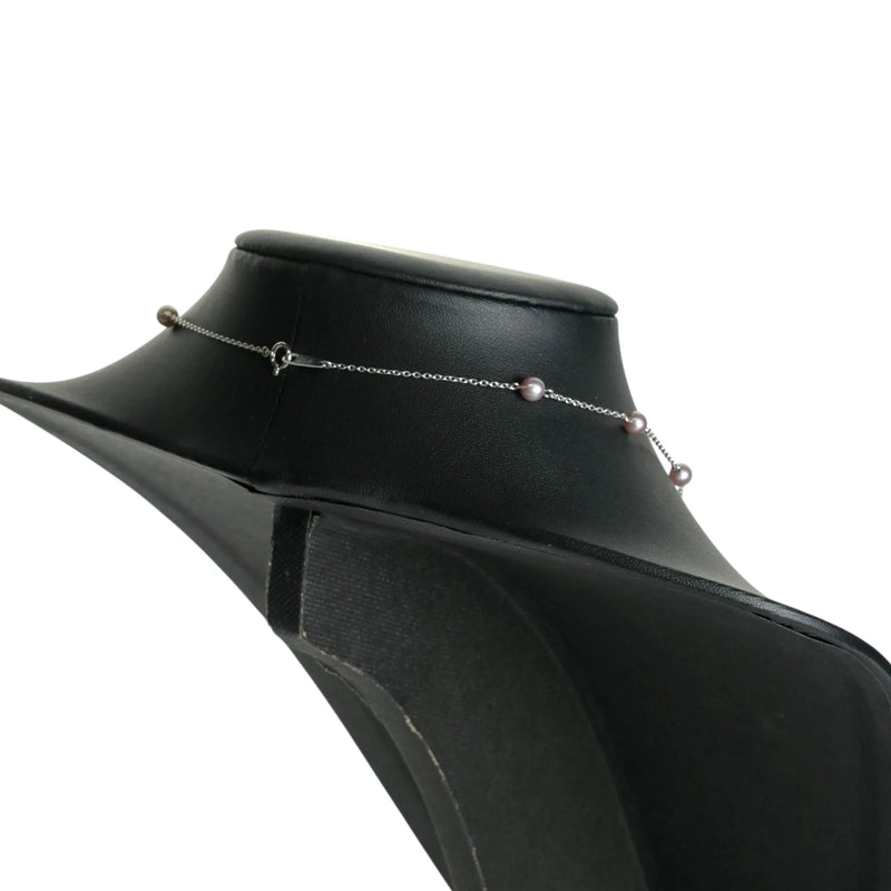 TASAKI パール ステーション ネックレス - 18KWG